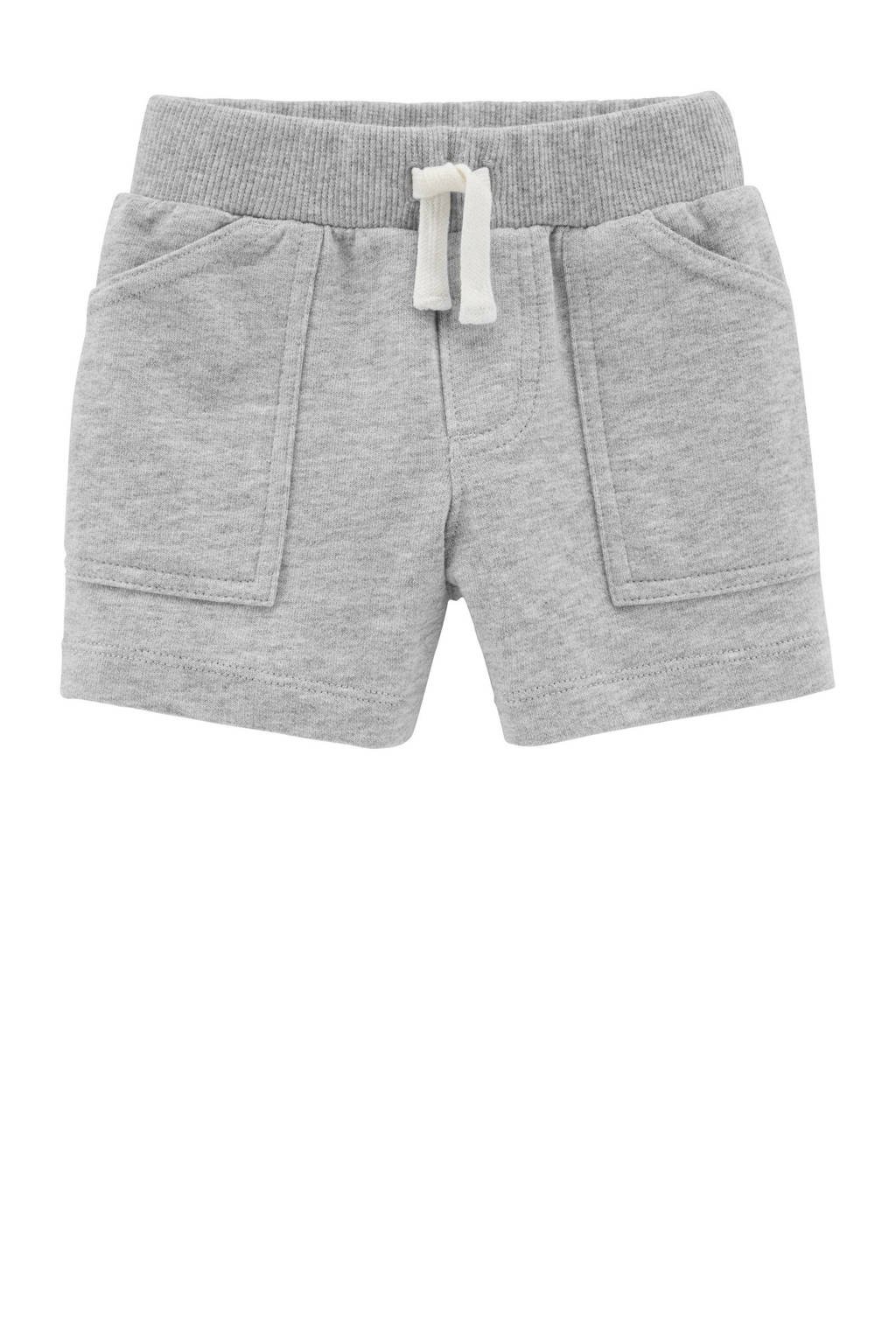 Carter's baby sweatshort grijs melange, Grijs melange