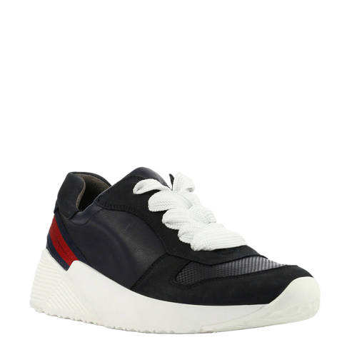 Paul Green 4712 Leren Sneakers Donkerblauw paul green kopen in de aanbieding
