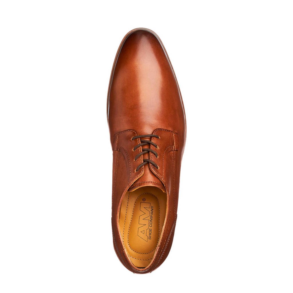 Am Cognac Veterschoenen Veterschoenen Am Leren Leren Cognac Shoe Shoe rOqwr5