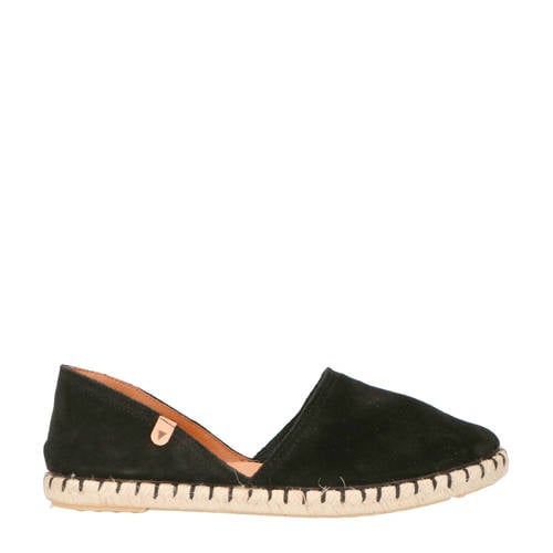 Verbenas Carmen suède espadrilles zwart afbeelding