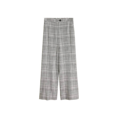 Mango Geruite High Waist Straight Fit Broek mango kopen in de aanbieding Mango Geruite High Waist Straight Fit Broek mango kopen in de aanbieding