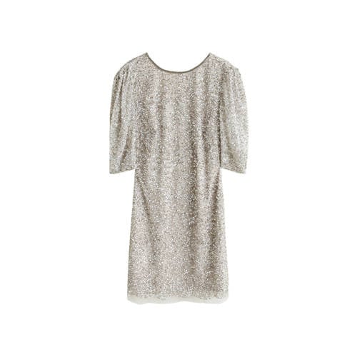 Mango Jurk Met Pailetten Zilver mango kopen in de aanbieding Mango Jurk Met Pailetten Zilver mango kopen in de aanbieding