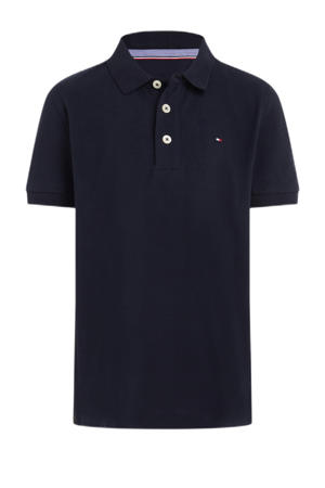 piqué polo donkerblauw