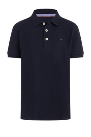 piqué polo donkerblauw