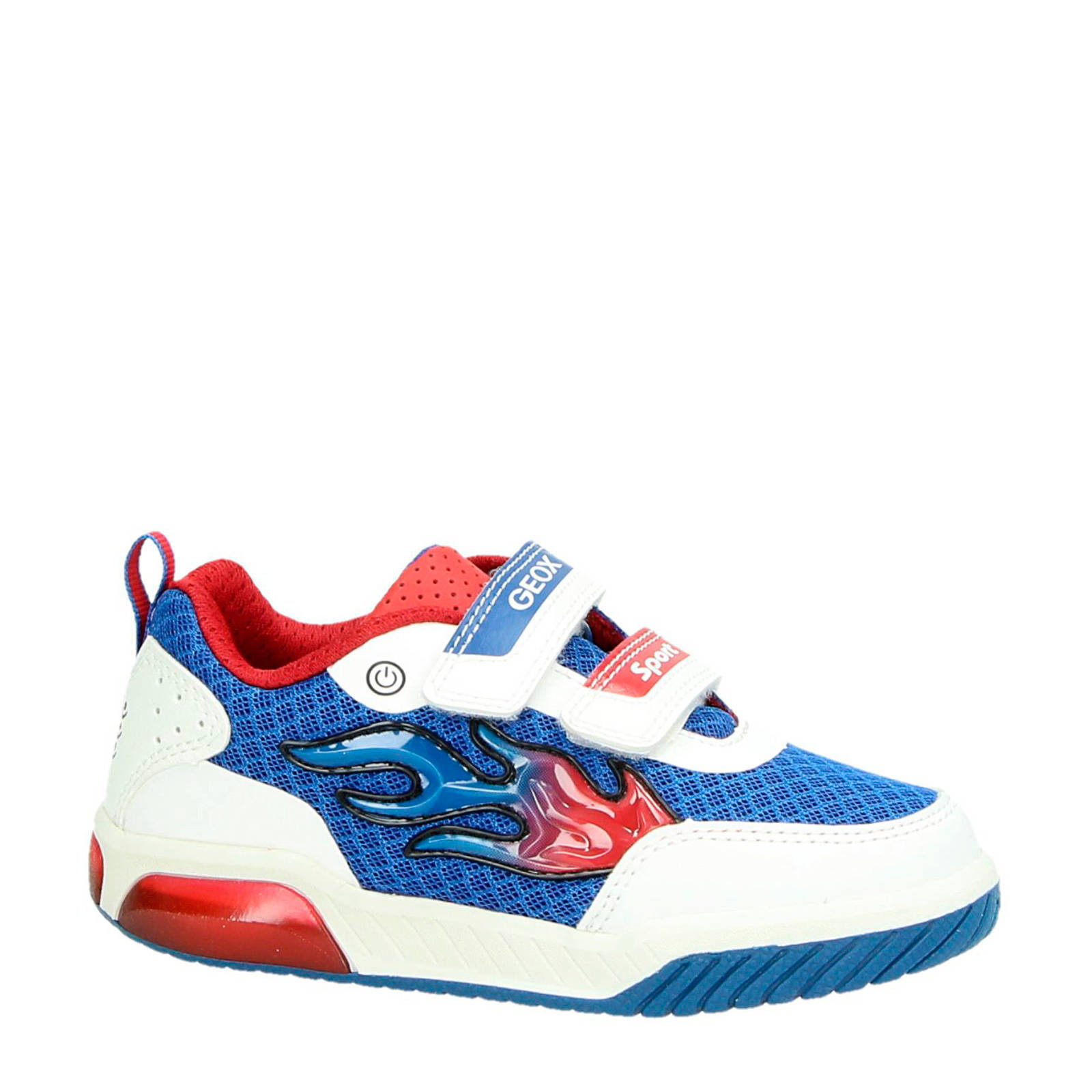 Geox J Inek Boy sneakers wit/blauw | wehkamp