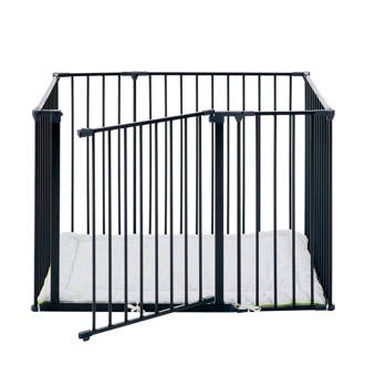 Flex Park opvouwbare box zwart incl boxkleed