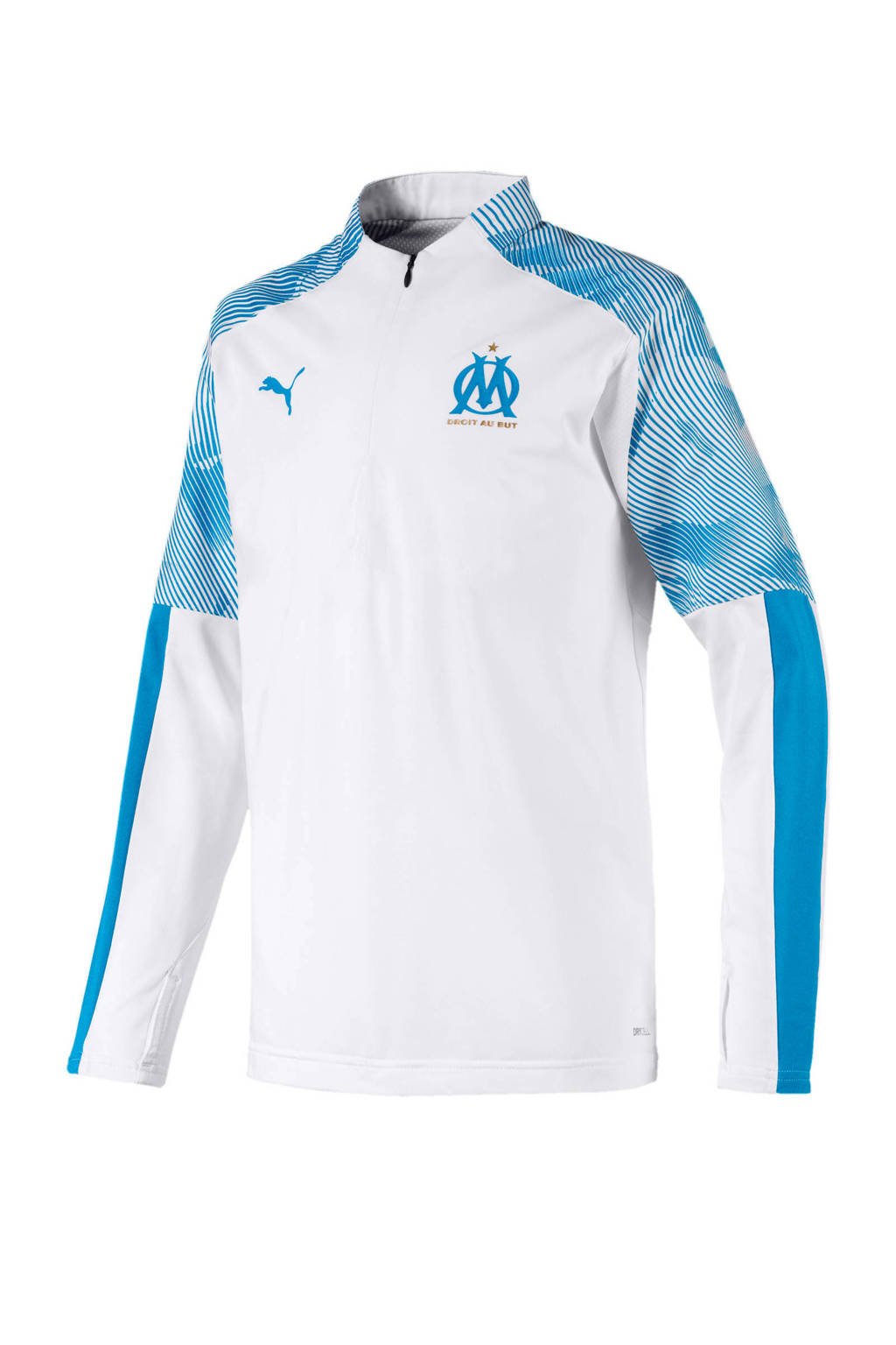 Puma Junior Olympique Marseille voetbalshirt wit/blauw, Wit/blauw