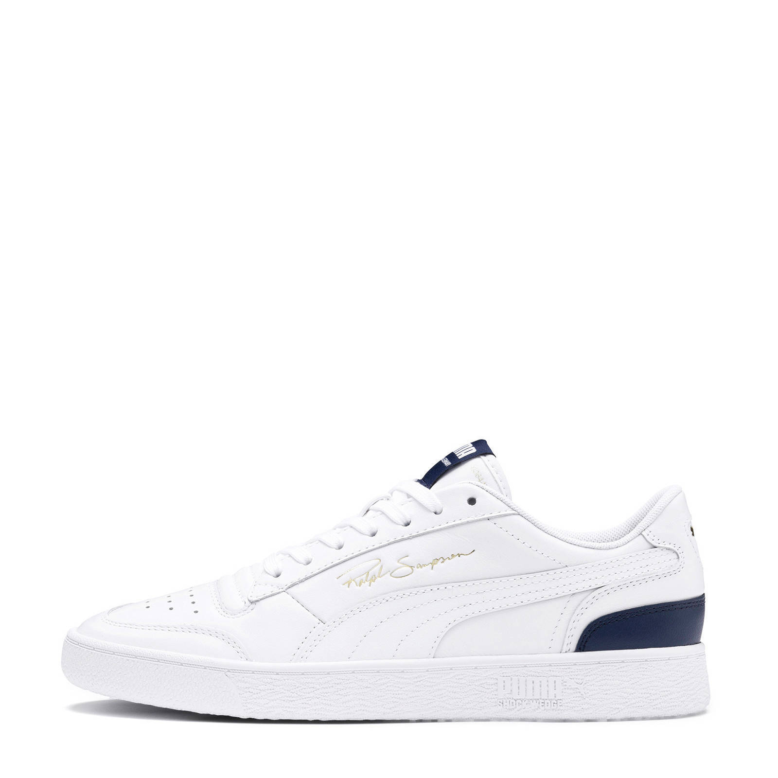 Puma Ralph Sampson Lo sneakers wit/donkerblauw | wehkamp