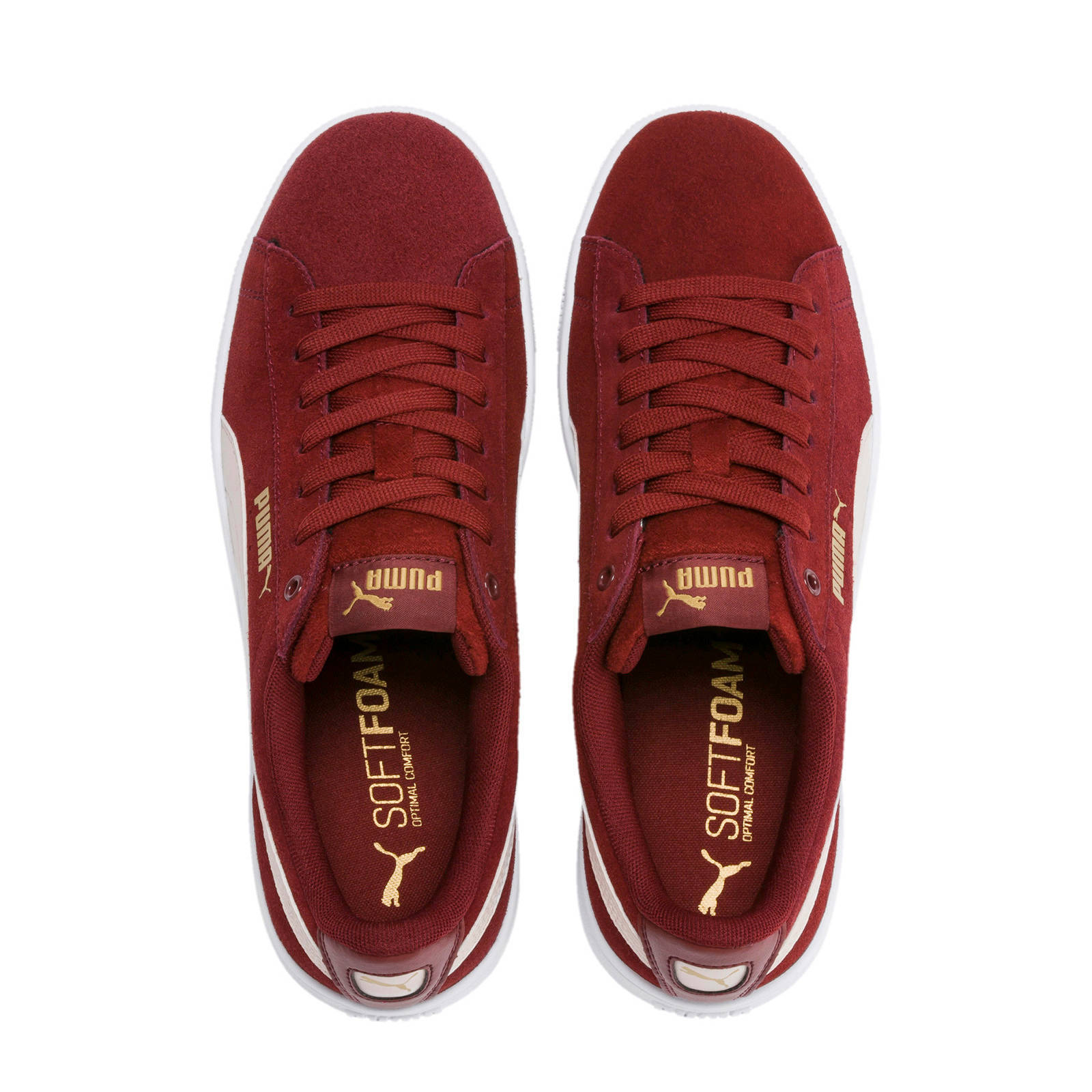 Puma Vikky Bordeaux Sneakers Dames 37,5 Puma Vikky Bordeaux Sneakers Dames 37,5