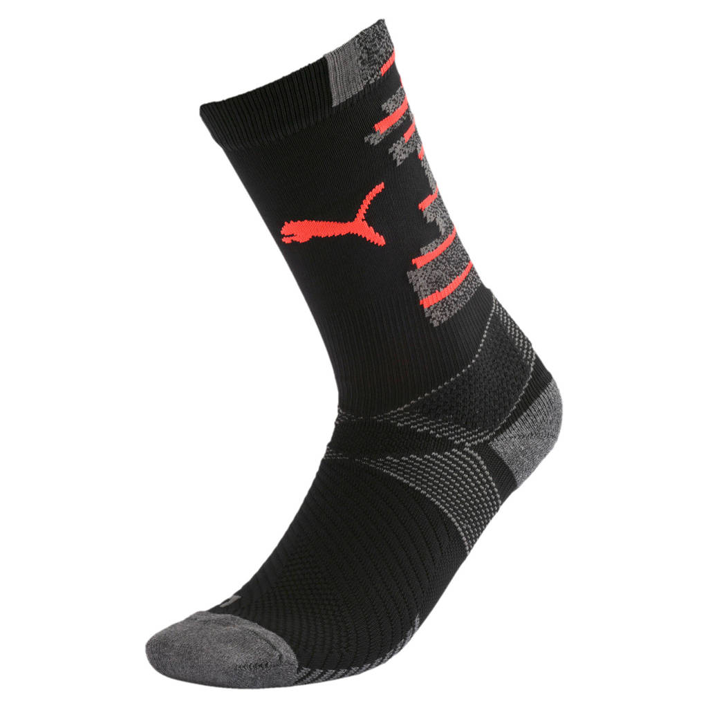 Puma sportsokken, Zwart/rood