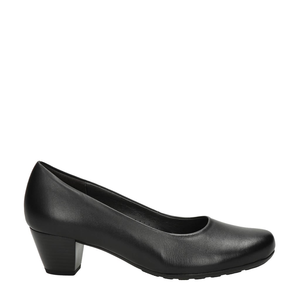 Zwarte dames Gabor leren pumps