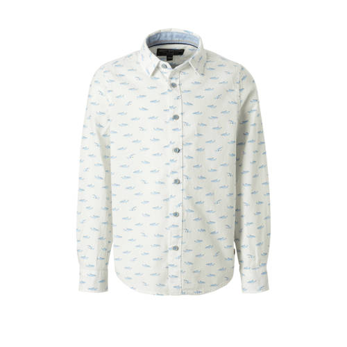 Ca Here There Overhemd Met Haaien En Linnen Ecru ca kopen in de aanbieding