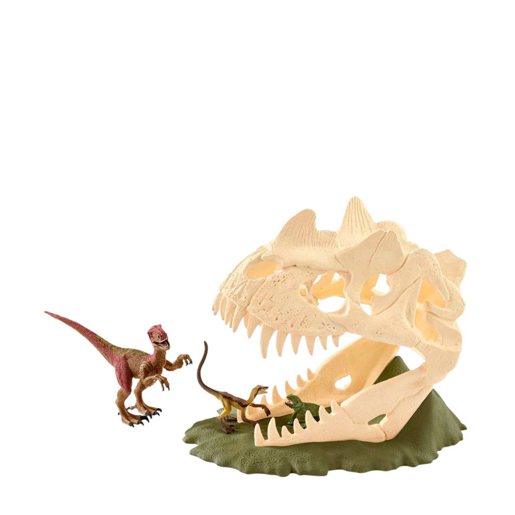 Schleich Dinosaurus grote schedelvalstrik met velociraptor