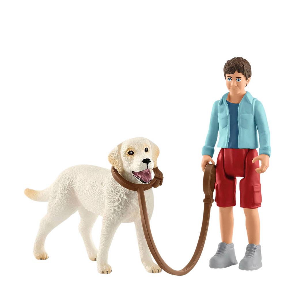 Schleich Farm World wandelen met labrador retriever