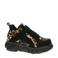 Buffalo chunky dad sneakers zwart/panterprint