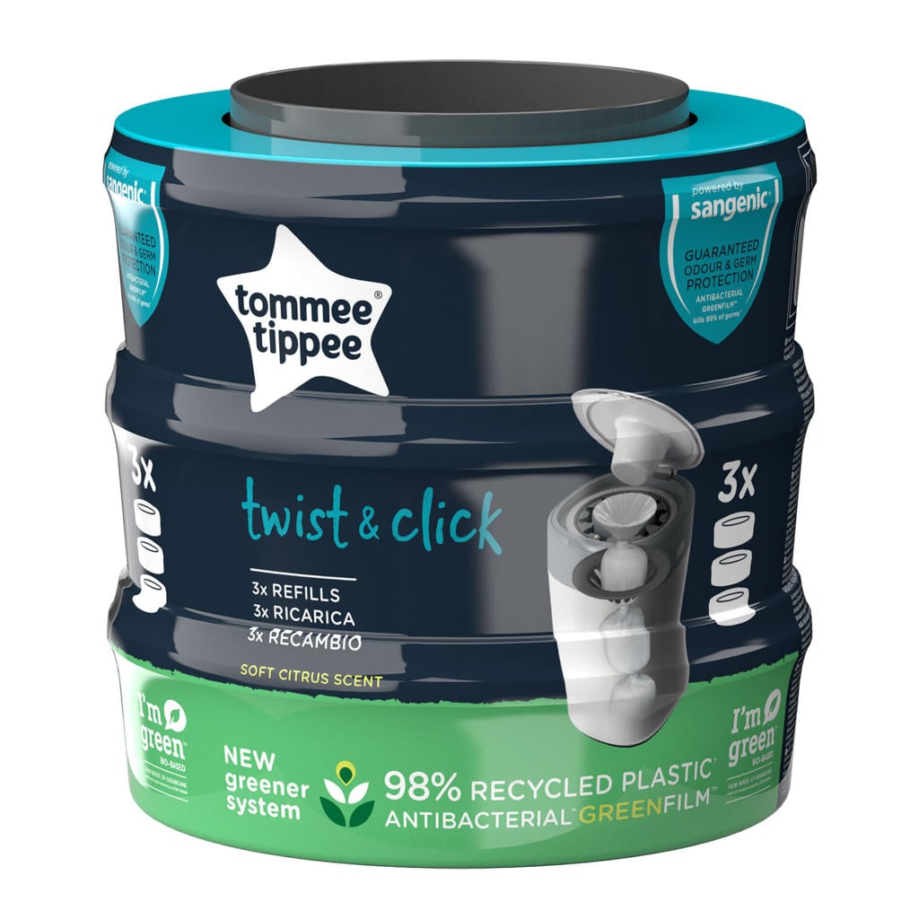Tommee Tippee Twist & Click cassette 3 pack