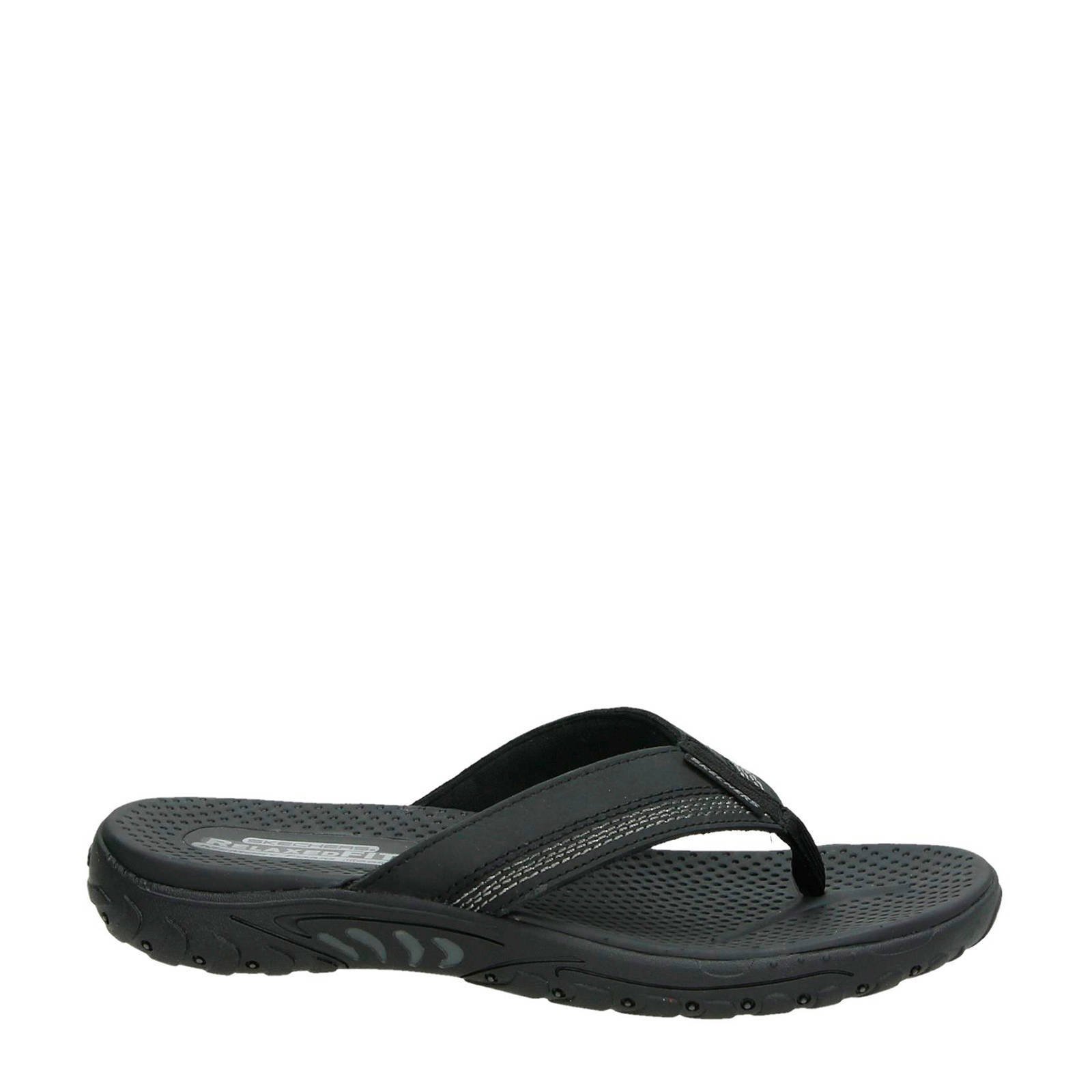 skechers slippers zwart