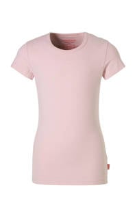 Roze meisjes Vingino T-shirt van katoen met korte mouwen en ronde hals