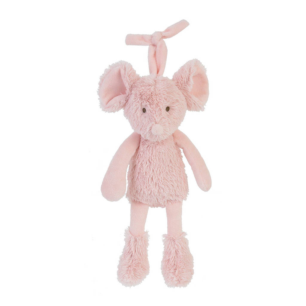 Happy Horse Mouse Marin Musical knuffel 26 cm, Roze