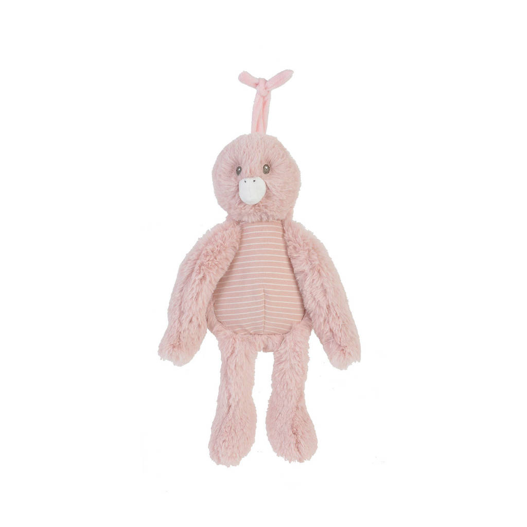 Happy Horse Duck Dewy Musical knuffel 28 cm, Roze