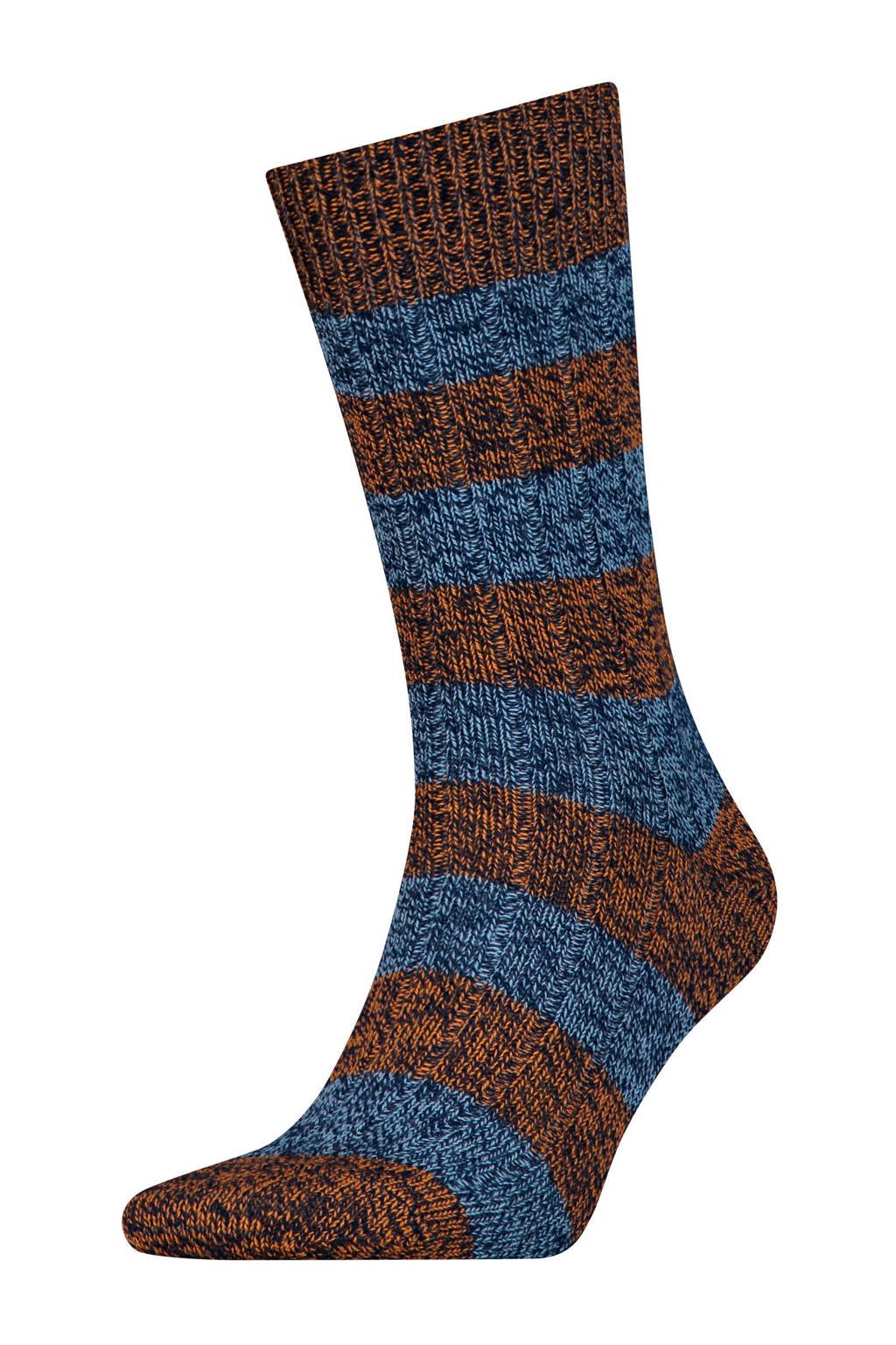 Levi's geméleerde sokken oranje, Oranje/blauw/zwart