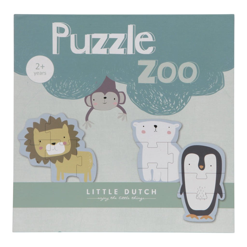 Little Dutch dieren 6 stuks  legpuzzel 24 stukjes