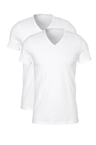 T-shirt (set van 2) wit