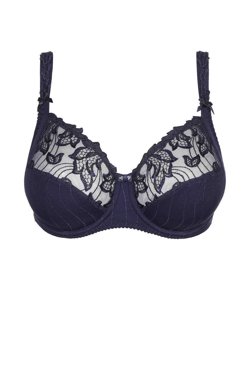 PrimaDonna beugelbh Deauville donkerblauw, Donkerblauw/zilver lurex