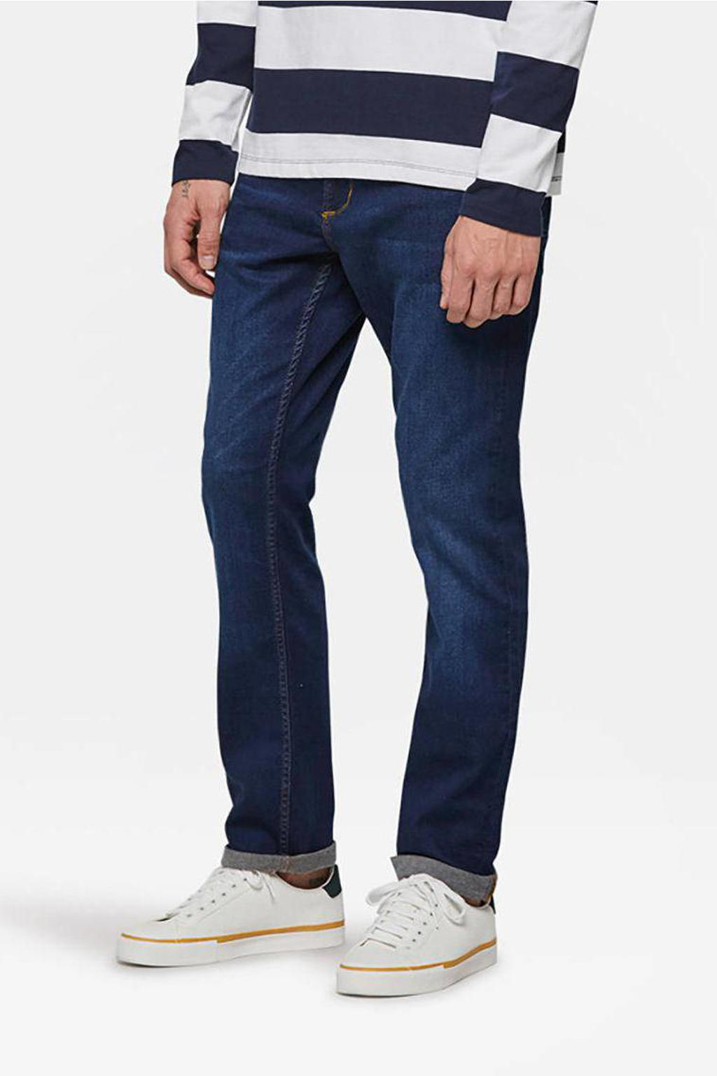 WE Fashion Blue Ridge regular fit jeans Dex Rex dark denim