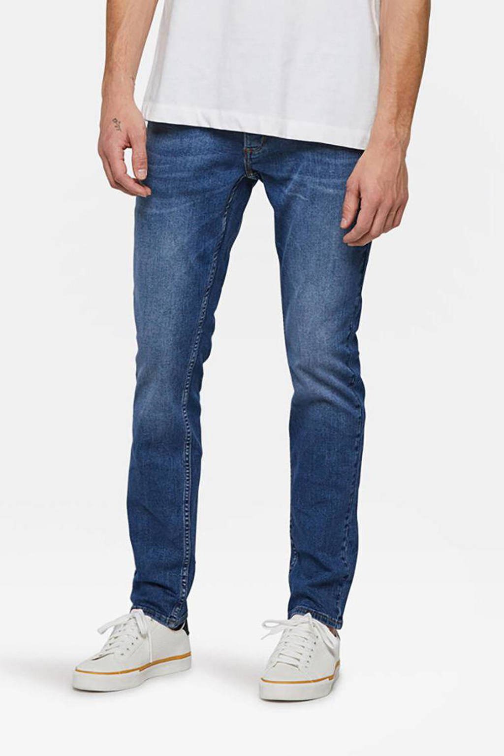 Bouwen op Dierentuin Aanvankelijk WE Fashion Blue Ridge slim fit jeans Dex Sloane mid blue | wehkamp