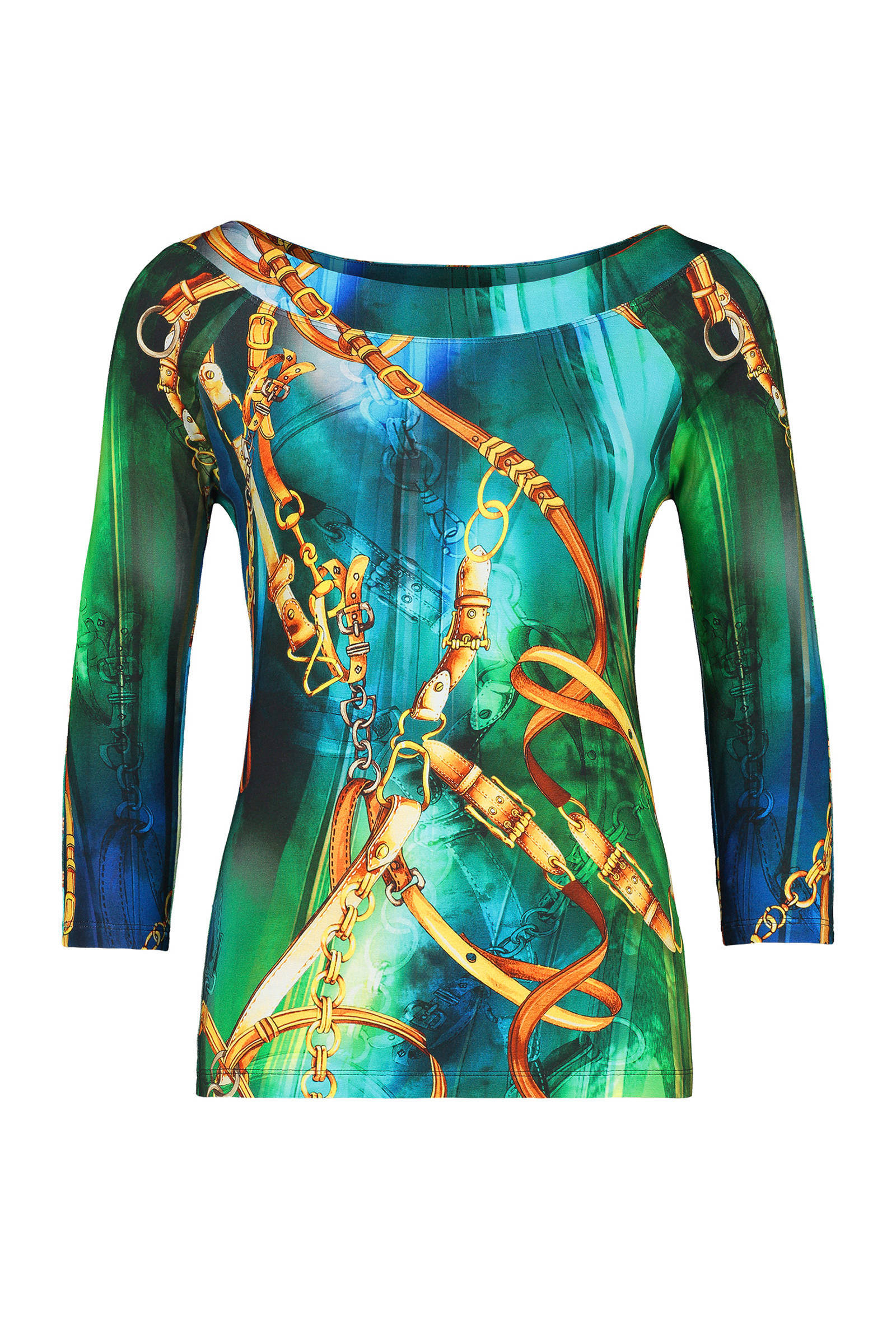 Claudia Sträter top met all over print groen | wehkamp Claudia Sträter trui met all over print groen | wehkamp