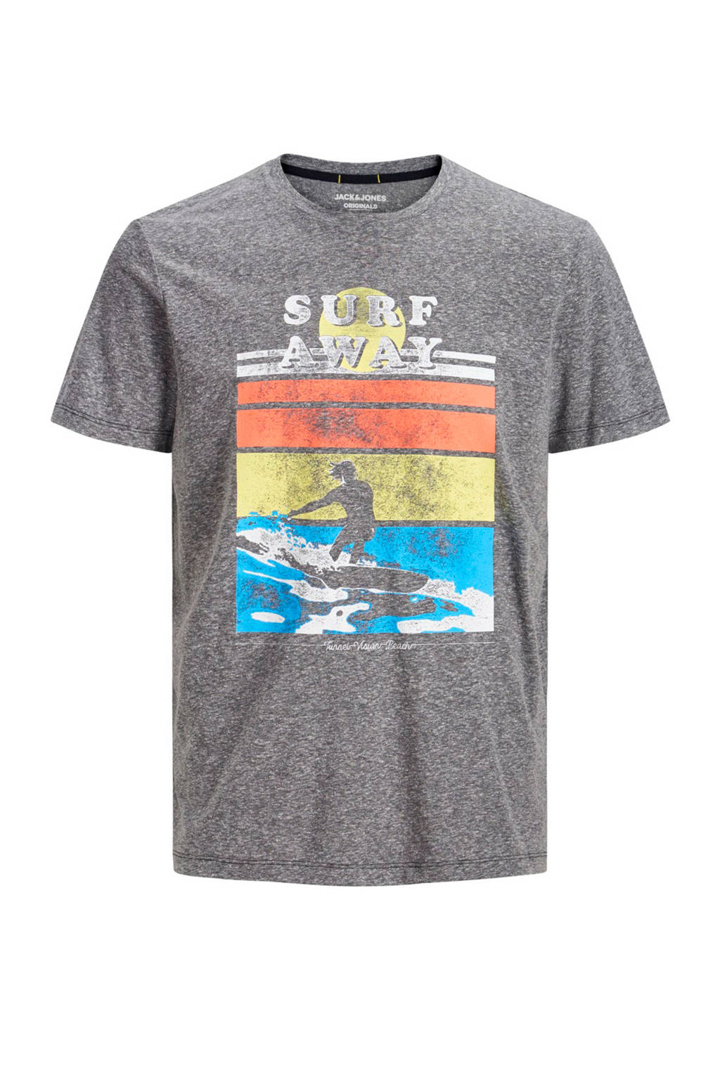 Jack & Jones Junior T-shirt Laguna grijs melange, Grijs melange