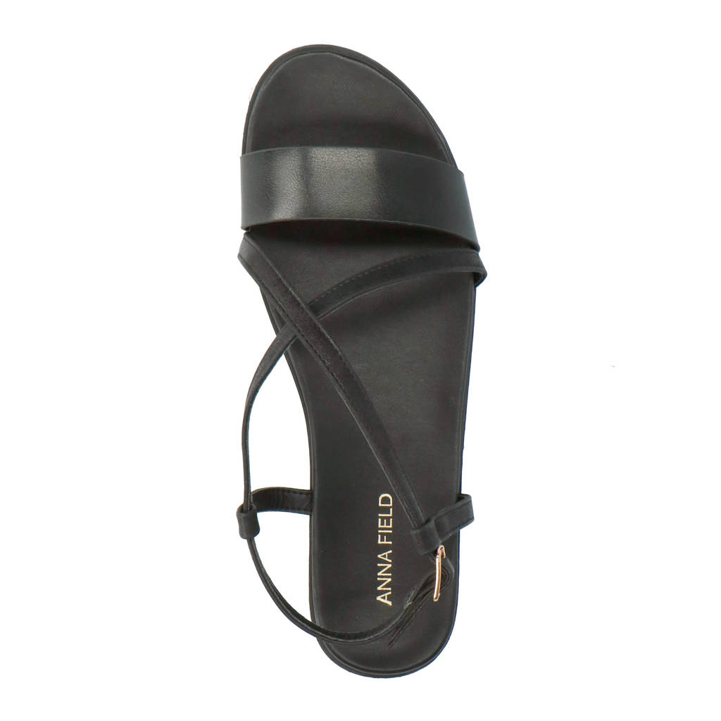 Aantrekkelijk zijn aantrekkelijk paddestoel Doordeweekse dagen Anna Field Enie sandalen zwart | wehkamp