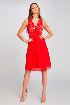jurk met kant rood