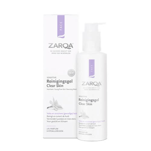 Wehkamp Zarqa Clear Skin reinigingsgel - 200 ml aanbieding