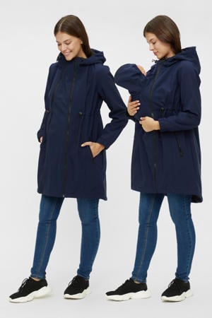 zwangerschaps parka donkerblauw