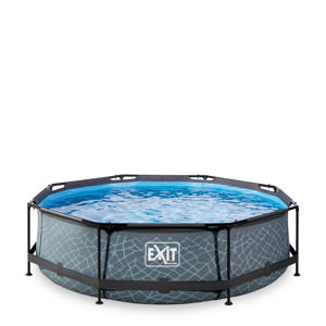  Frame Pool ø300x76cm (12v Cartridge filter) – Grijs