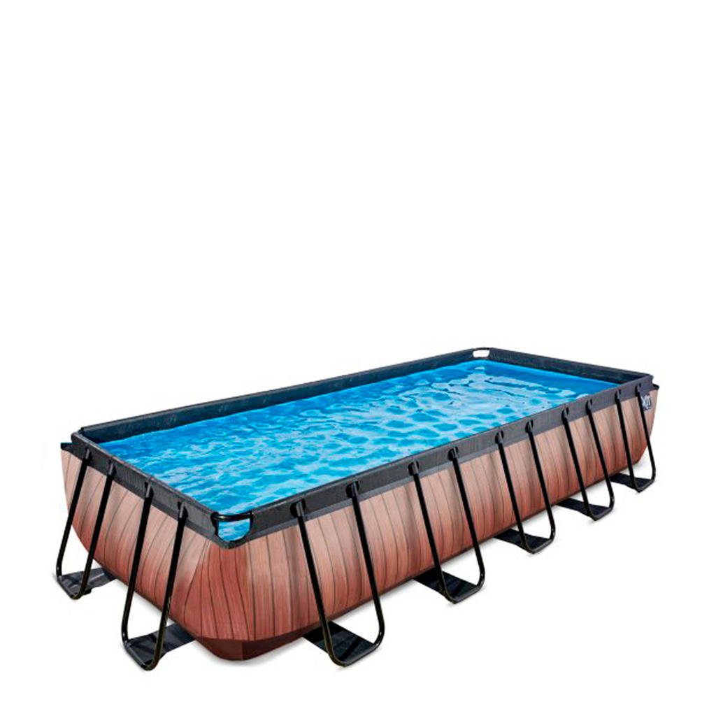 EXIT Frame Pool 5.4x2.5x1m houtbruin