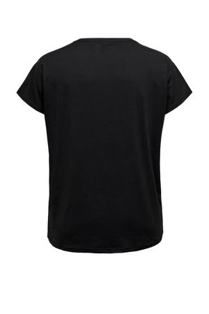 Plus Size sport T-shirt ONPAUBREE zwart