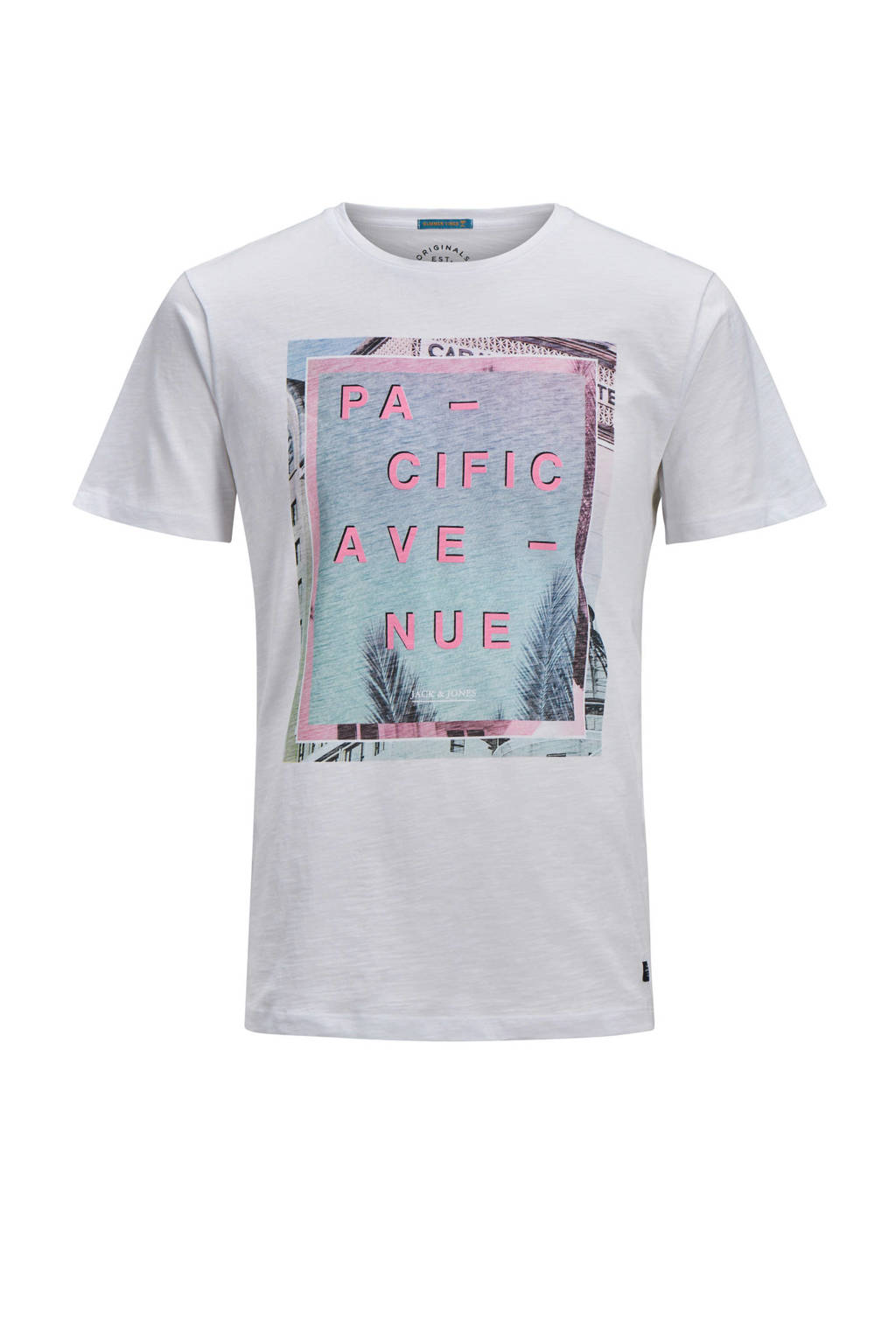 Jack & Jones Originals Regular fit T-shirt wit, Wit