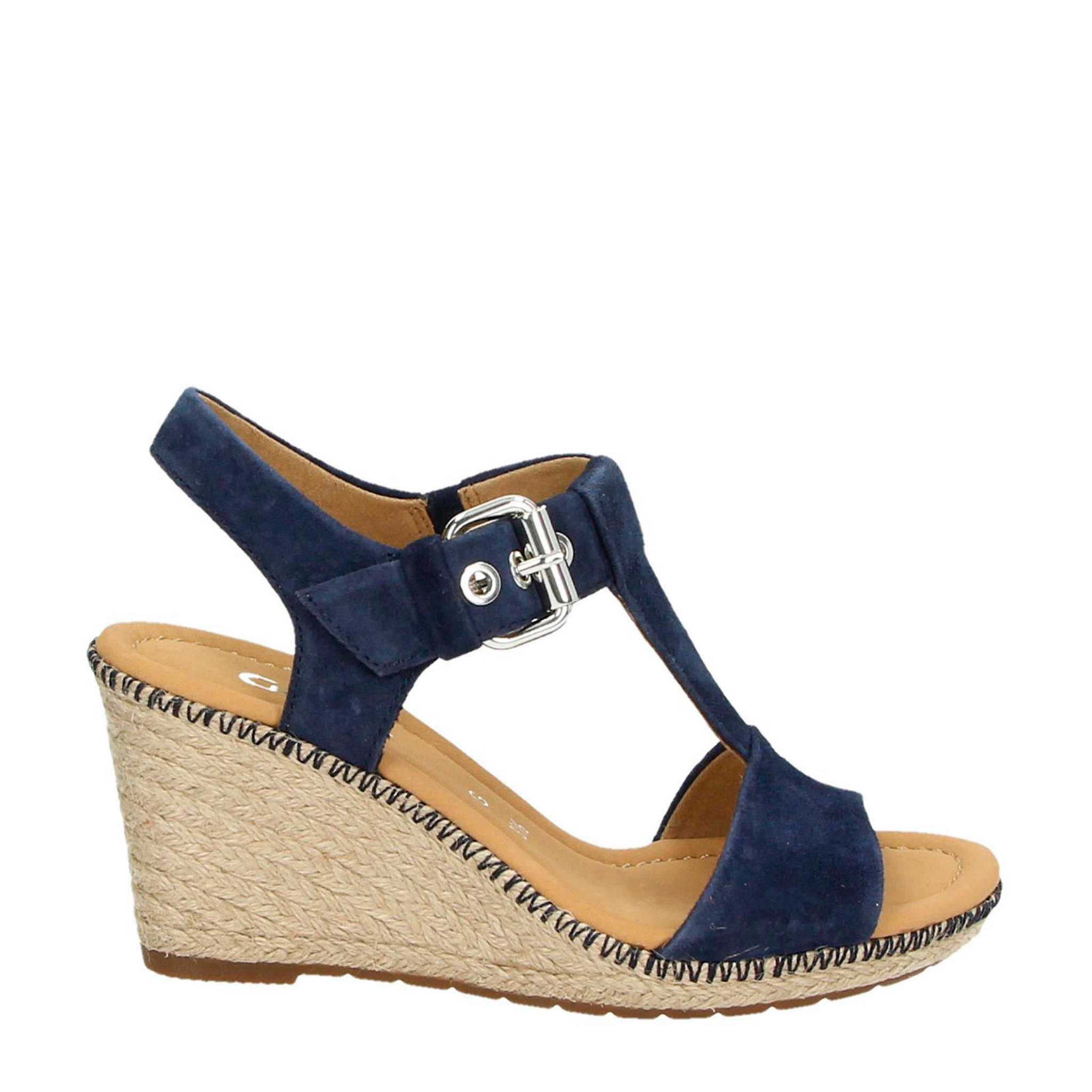 Gabor suède espadrilles blauw wehkamp