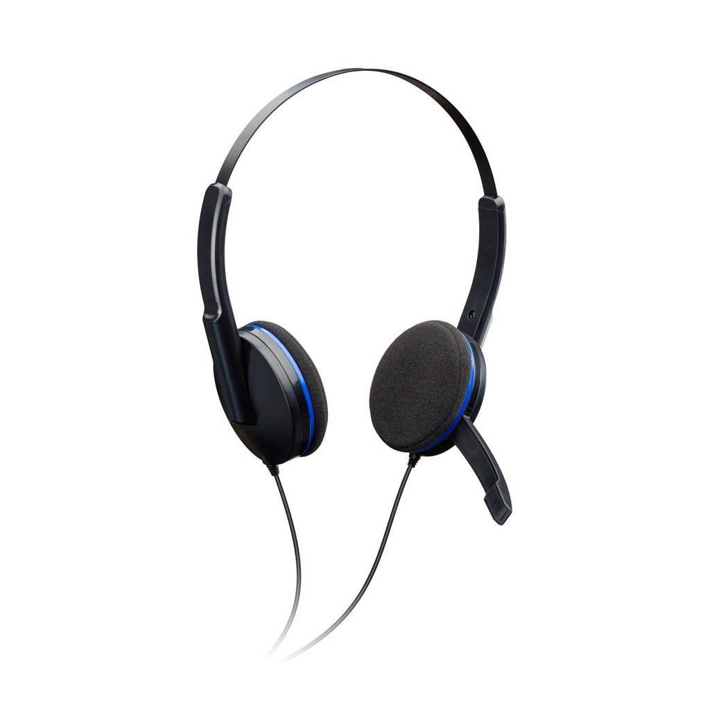 BigBen gaming headset, Zwart, Blauw