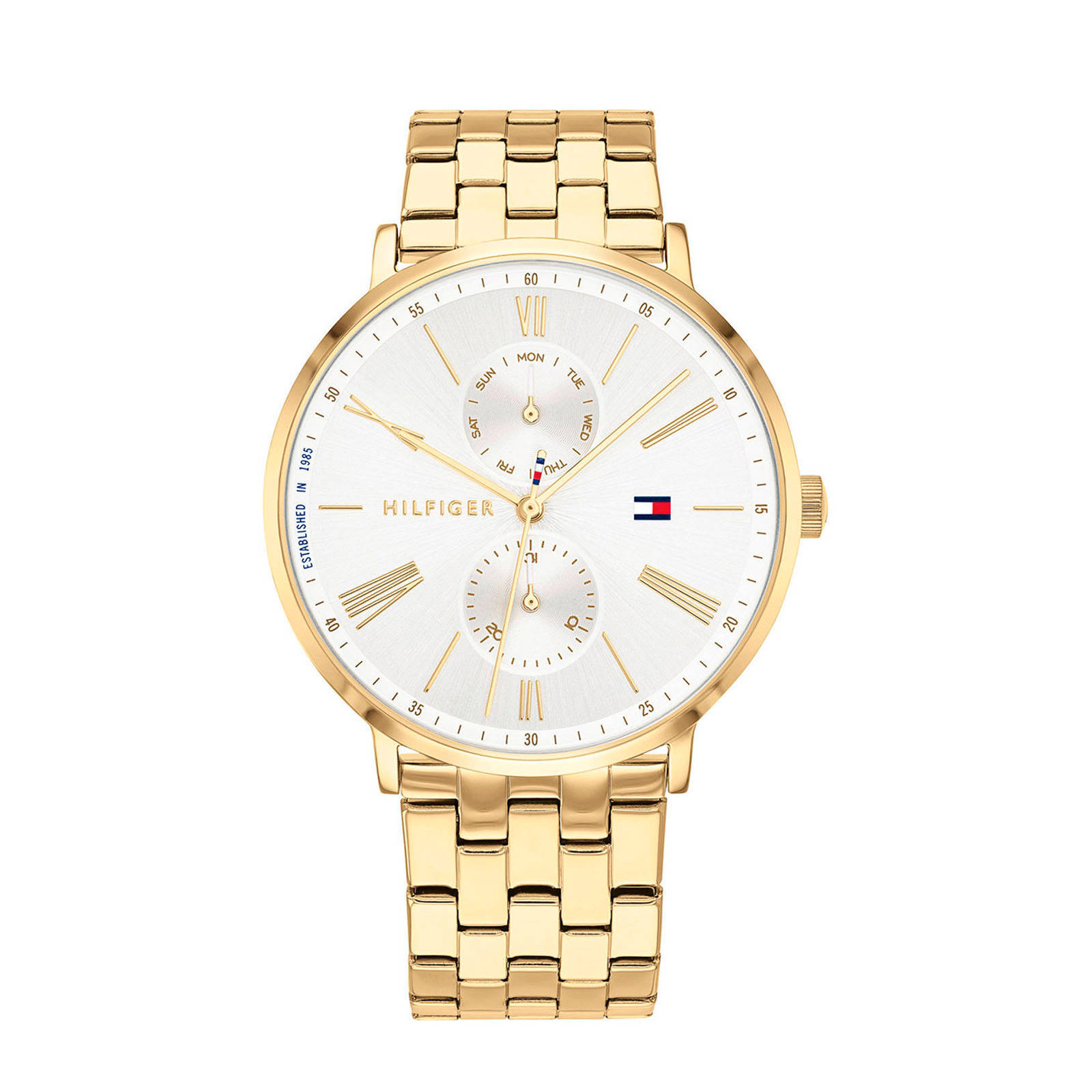 Gouden tommy hilfiger online horloge