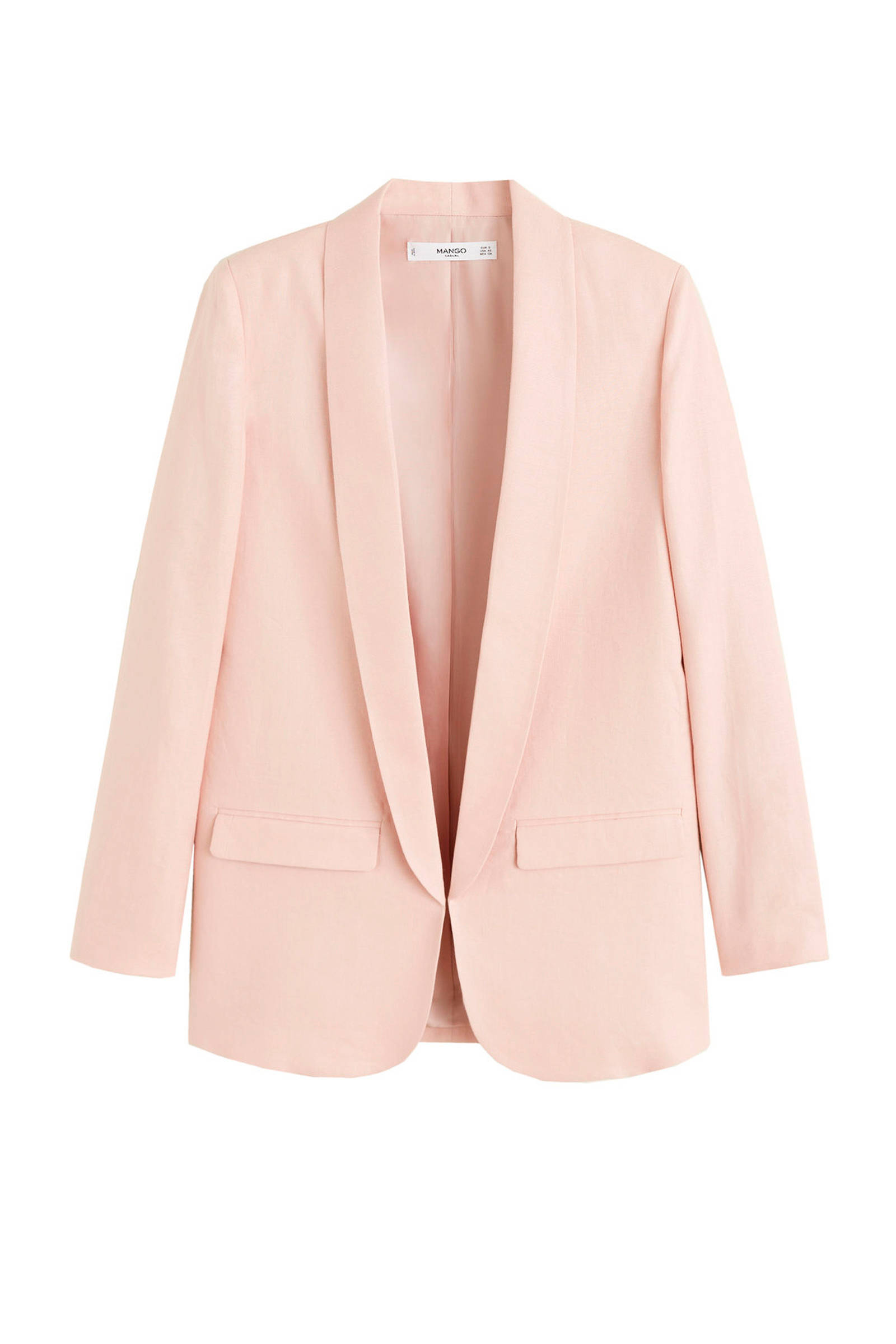 linnen blazer zachtroze linnen blazer zachtroze