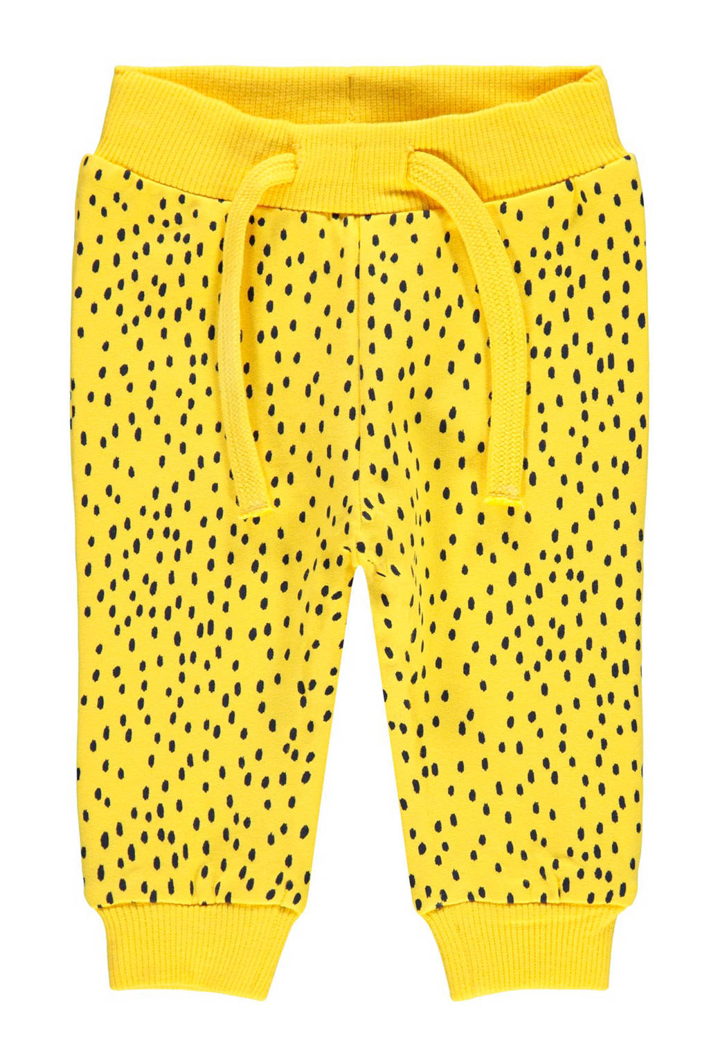 name it joggingbroek met stippen geel, Geel