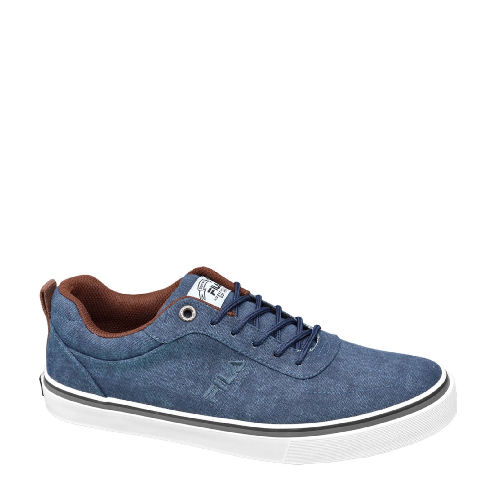 Fila canvas sneakers denimblauw | wehkamp