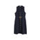Mango mouwloze getailleerde blousejurk met ceintuur donkerblauw