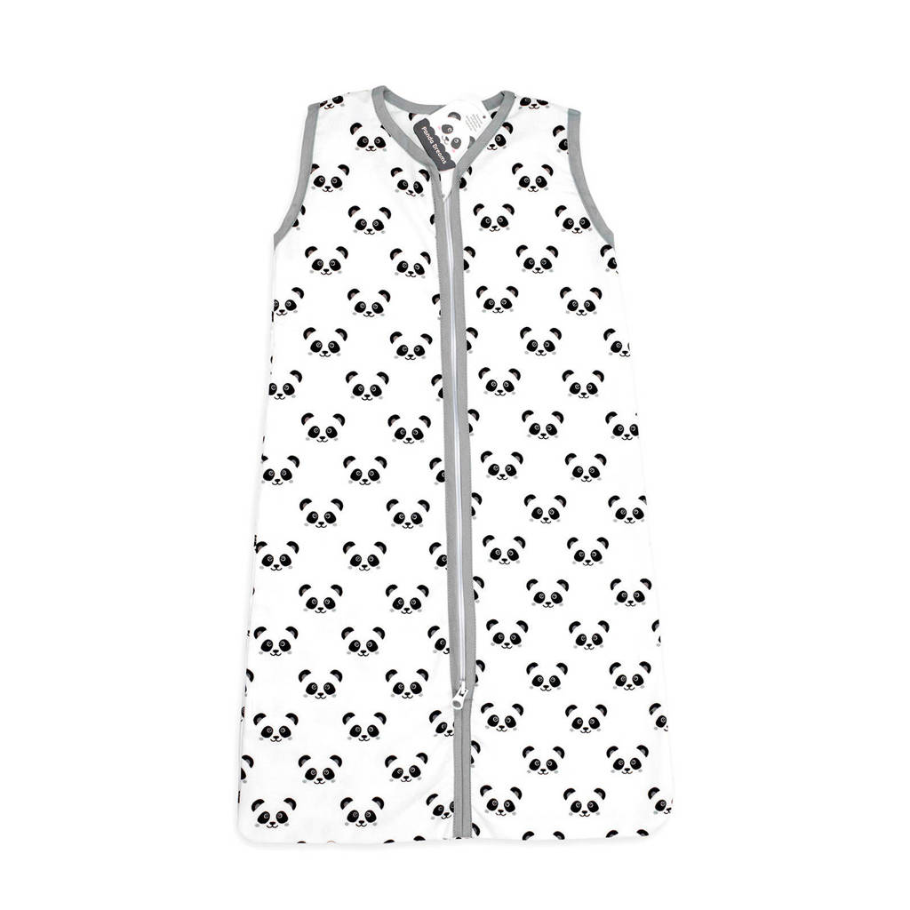 Fabs World baby slaapzak zomer Panda Dreams wit/grijs, Wit/grijs
