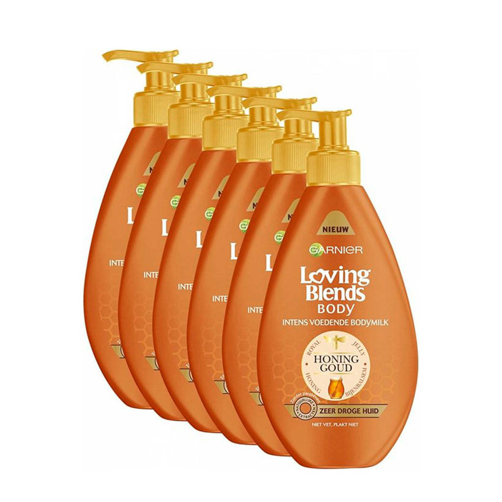 Garnier Loving Blends intens voedende Bodymilk - 6x 400ml multiverpakking