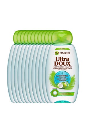 Ultra Doux Kokoswater & Aloe Vera Shampoo - 12x 300ml multiverpakking